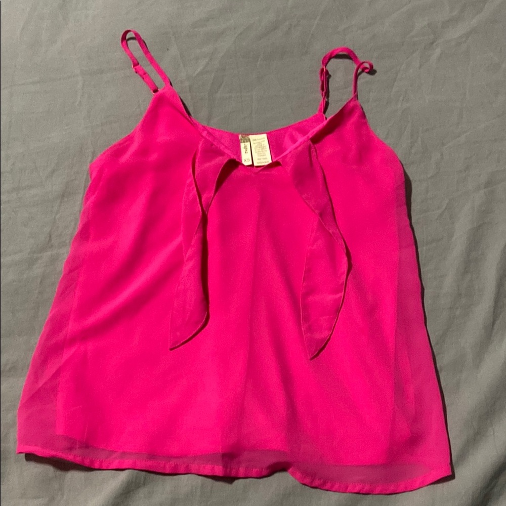 Women's Pink Sleeveless Top